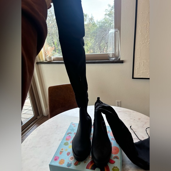 Jeffrey Campbell Black Neoprene Boots | Size 7 - Picture 3 of 3